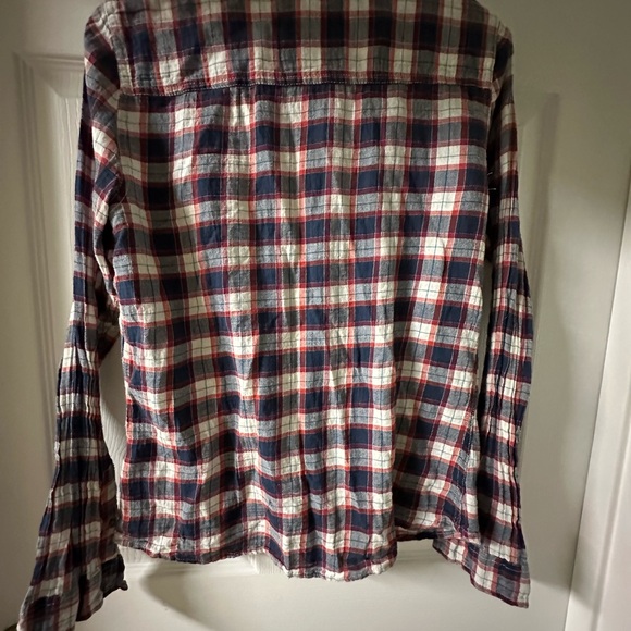 Hollister Red and Blue Casual Button Down Shirt - Picture 5 of 6